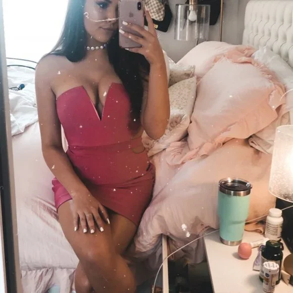 NBD x NAVEN Callie Bodycon Cutout Strapless Dress - Picture 4 of 5